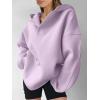 image:imageANRABESS Womens Oversized Hoodies V Neck Sweatshirts Fleece Long Sleeve Pullover Y2K Clothes 2025 Fall Trendy OutfitsLight Purple