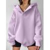 image:imageANRABESS Womens Oversized Hoodies V Neck Sweatshirts Fleece Long Sleeve Pullover Y2K Clothes 2025 Fall Trendy OutfitsLight Purple