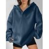 image:imageANRABESS Womens Oversized Hoodies V Neck Sweatshirts Fleece Long Sleeve Pullover Y2K Clothes 2025 Fall Trendy OutfitsNavy Blue