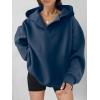 image:imageANRABESS Womens Oversized Hoodies V Neck Sweatshirts Fleece Long Sleeve Pullover Y2K Clothes 2025 Fall Trendy OutfitsNavy Blue