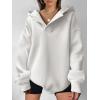 image:imageANRABESS Womens Oversized Hoodies V Neck Sweatshirts Fleece Long Sleeve Pullover Y2K Clothes 2025 Fall Trendy OutfitsWhite