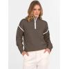 image:imageANRABESS Womens Quarter Zip Sweaters Fall Long Sleeve V Neck Shirts Collared Business Casual Tops Knit Pullover SweatshirtsCoffee
