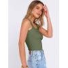 image:imageANRABESS Womens Sleeveless Square Neck Tank Tops Summer Racerback Workout Top Ribbed Knit Slim Fit Basic 2026 Casual ClothesArmy Green