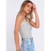 image:imageANRABESS Womens Sleeveless Square Neck Tank Tops Summer Racerback Workout Top Ribbed Knit Slim Fit Basic 2026 Casual ClothesBright Grey