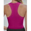 image:imageANRABESS Womens Sleeveless Square Neck Tank Tops Summer Racerback Workout Top Ribbed Knit Slim Fit Basic 2026 Casual ClothesPurple Red