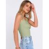image:imageANRABESS Womens Sleeveless Square Neck Tank Tops Summer Racerback Workout Top Ribbed Knit Slim Fit Basic 2026 Casual ClothesSage Green