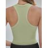 image:imageANRABESS Womens Sleeveless Square Neck Tank Tops Summer Racerback Workout Top Ribbed Knit Slim Fit Basic 2026 Casual ClothesSage Green