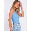 image:imageANRABESS Womens Sleeveless Square Neck Tank Tops Summer Racerback Workout Top Ribbed Knit Slim Fit Basic 2026 Casual ClothesSky Blue