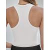 image:imageANRABESS Womens Sleeveless Square Neck Tank Tops Summer Racerback Workout Top Ribbed Knit Slim Fit Basic 2026 Casual ClothesWhite