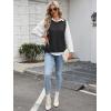 image:imageANRABESS Womens Sweater Vest Summer Sleeveless Crewneck Ribbed Knit Side Button Loose Pullover Tank Tops 2025 Fall OutfitsBlack