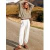 image:imageANRABESS Womens Two Piece Outfits Long Sleeve Knit Top Fall Sweater Set Oversized Pants Tracksuit Lounge Sets