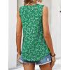 image:imageANRABESS Women Sleeveless Tank Top 2026 Summer Casual Loose Fit Eyelet Flowy Shirts 2026 Beach Vacation ClothesGreen White Floral