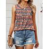 image:imageANRABESS Women Sleeveless Tank Top 2026 Summer Casual Loose Fit Eyelet Flowy Shirts 2026 Beach Vacation ClothesOrange Blue Diamonds