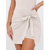 image:imageANRABESS Women Summer Sleeveless Bodycon Tie Waist Romper Skort Mini Tennis Athletic Dress Built Shorts Casual Vacation DressBeige