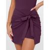 image:imageANRABESS Women Summer Sleeveless Bodycon Tie Waist Romper Skort Mini Tennis Athletic Dress Built Shorts Casual Vacation DressDark Purple