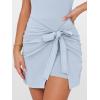 image:imageANRABESS Women Summer Sleeveless Bodycon Tie Waist Romper Skort Mini Tennis Athletic Dress Built Shorts Casual Vacation DressLight Blue