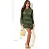 image:imageANRABESS Women Swimsuit Crochet Swim Cover Up 2026 Summer Bathing Suit Swimwear Mesh Knit Beach Dress Vacation OutfitsArmy Green