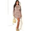 image:imageANRABESS Women Swimsuit Crochet Swim Cover Up 2026 Summer Bathing Suit Swimwear Mesh Knit Beach Dress Vacation OutfitsPink