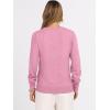 image:imageANRABESS Womens Long Sleeve V Neck Sweaters 2025 Fall Casual Classic Soft Loose Fit Basic Pullover Jumper TopCoral Pink