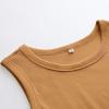 image:imageANRABESS Womens Sleeveless High Neck Tank Tops Fashion Summer Casual Basic Slim Fit Ribbed Racerback Top Shirt ClothesGinge