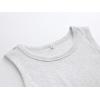 image:imageANRABESS Womens Sleeveless High Neck Tank Tops Fashion Summer Casual Basic Slim Fit Ribbed Racerback Top Shirt ClothesLight Gray