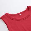 image:imageANRABESS Womens Sleeveless High Neck Tank Tops Fashion Summer Casual Basic Slim Fit Ribbed Racerback Top Shirt ClothesRed