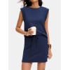 image:imageANRABESS Womens Summer 2 Piece Short Skirt Sets 2026 Cap Sleeve Top Athletic Skort Workout Tennis Matching Set Travel OutfitsNavy Blue