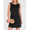 image:imageANRABESS Womens Summer Casual Mini Dresses 2026 Sleeveless Crewneck Split WrinkleFree Beach Travel Vacation Short SundressBlack
