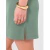 image:imageANRABESS Womens Summer Casual Mini Dresses 2026 Sleeveless Crewneck Split WrinkleFree Beach Travel Vacation Short SundressLight Green