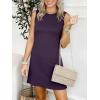 image:imageANRABESS Womens Summer Casual Mini Dresses 2026 Sleeveless Crewneck Split WrinkleFree Beach Travel Vacation Short SundressPurple