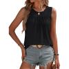 image:imageANRABESS Women Sleeveless Tank Top 2026 Summer Casual Loose Fit Eyelet Flowy Shirts 2026 Beach Vacation ClothesBlack