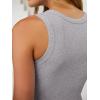 image:imageANRABESS Bodysuits for Women Summer Ribbed Knit Sleeveless Tank Tops Sexy Slim Fitted Bodysuit Top 2026 Trendy OutfitsGrey