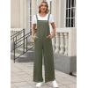 image:imageANRABESS Overalls for Women 2026 Summer Casual Loose One Piece Outfits Baggy Wide Leg Jumpers Lightweight Comfy RompersArmy Green