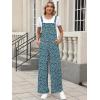 image:imageANRABESS Overalls for Women 2026 Summer Casual Loose One Piece Outfits Baggy Wide Leg Jumpers Lightweight Comfy RompersBlue Ditsy Floral
