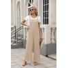 image:imageANRABESS Overalls for Women 2026 Summer Casual Loose One Piece Outfits Baggy Wide Leg Jumpers Lightweight Comfy RompersLight Khaki