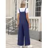image:imageANRABESS Overalls for Women 2026 Summer Casual Loose One Piece Outfits Baggy Wide Leg Jumpers Lightweight Comfy RompersNavy Blue