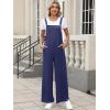 image:imageANRABESS Overalls for Women 2026 Summer Casual Loose One Piece Outfits Baggy Wide Leg Jumpers Lightweight Comfy RompersNavy Blue