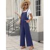 image:imageANRABESS Overalls for Women 2026 Summer Casual Loose One Piece Outfits Baggy Wide Leg Jumpers Lightweight Comfy RompersNavy Blue