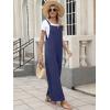 image:imageANRABESS Overalls for Women 2026 Summer Casual Loose One Piece Outfits Baggy Wide Leg Jumpers Lightweight Comfy RompersNavy Blue