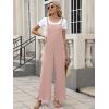 image:imageANRABESS Overalls for Women 2026 Summer Casual Loose One Piece Outfits Baggy Wide Leg Jumpers Lightweight Comfy RompersPink