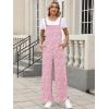 image:imageANRABESS Overalls for Women 2026 Summer Casual Loose One Piece Outfits Baggy Wide Leg Jumpers Lightweight Comfy RompersPink White Floral