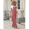 image:imageANRABESS Overalls for Women 2026 Summer Casual Loose One Piece Outfits Baggy Wide Leg Jumpers Lightweight Comfy RompersRust