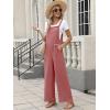 image:imageANRABESS Overalls for Women 2026 Summer Casual Loose One Piece Outfits Baggy Wide Leg Jumpers Lightweight Comfy RompersRust