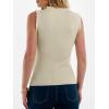 image:imageANRABESS Ribbed Tank Tops for Women Crew Neck Ruffle Sweater Vest Cute Sleeveless Shirts 2026 Summer Business Casual OutfitsBeige
