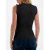 image:imageANRABESS Ribbed Tank Tops for Women Crew Neck Ruffle Sweater Vest Cute Sleeveless Shirts 2026 Summer Business Casual OutfitsBlack