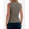 image:imageANRABESS Ribbed Tank Tops for Women Crew Neck Ruffle Sweater Vest Cute Sleeveless Shirts 2026 Summer Business Casual OutfitsCamel