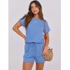 image:imageANRABESS Rompers for Women Summer 2026 Casual Dressy One Piece Tshirt Short Pants Jumpsuit Beach Vacation Outfit Clothes04 Sky