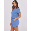 image:imageANRABESS Rompers for Women Summer 2026 Casual Dressy One Piece Tshirt Short Pants Jumpsuit Beach Vacation Outfit Clothes04 Sky