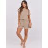 image:imageANRABESS Rompers for Women Summer 2026 Casual Dressy One Piece Tshirt Short Pants Jumpsuit Beach Vacation Outfit ClothesKhaki