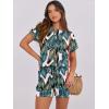 image:imageANRABESS Rompers for Women Summer 2026 Casual Dressy One Piece Tshirt Short Pants Jumpsuit Beach Vacation Outfit ClothesLeaf